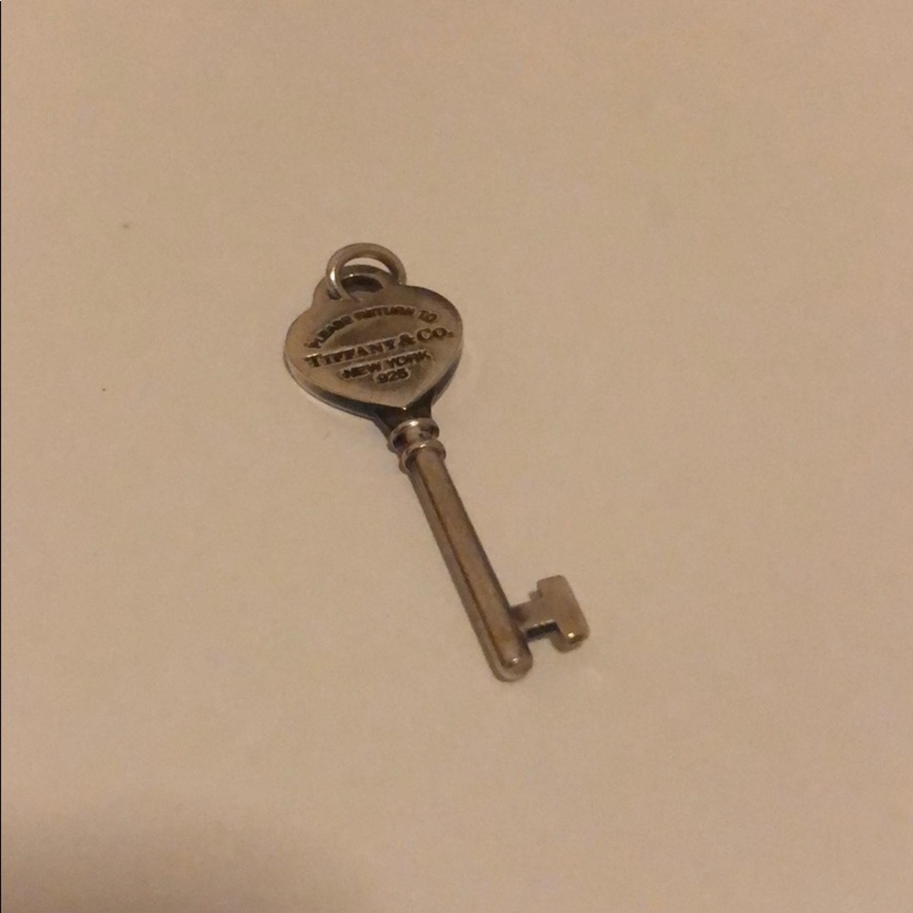 Tiffany silver necklace charm